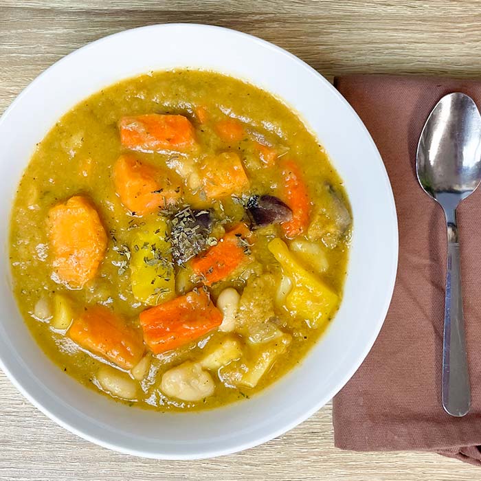 Roasted Root Vegetable Stew